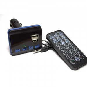 Modulator FM cu telecomanda pentru masina, bluetooth, slot Card MicroSD - Img 1