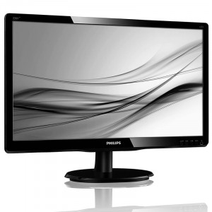 Monitor LED 18.5" Philips 196V4LAB2, 5ms, 1366x768, VGA, DVI, Cabluri incluse - Img 2