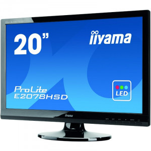 Monitor LED 20" IIyama ProLite E2078HSD-GB1, Grad A, 1600x900, 5ms, Cabluri incluse - Img 3
