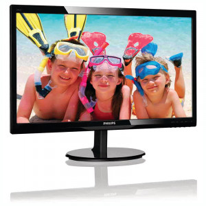 Monitor LED Philips 24" 246V5LSB, Grad A, 1920x1080, 5ms, DVI, VGA, Cabluri incluse - Img 3