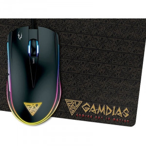 Mouse Gaming Gamdias Zeus E1A + Nyx E1 Mousepad - Img 1