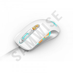 Mouse Gaming Newmen GX1-PLUS White, 4000DPI, Iluminare LED multicolora, Switch-uri Omron, Picioruse de teflon - Img 2