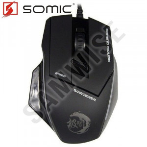 Mouse Gaming Somic Jizz Sorcerer G1980 Black, 2400 dpi, Senzor Avago, Switch-uri Omron, Picioruse de teflon - Img 1
