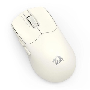Mouse gaming wireless bluetooth si cu fir Redragon Axion alb 45K DPI ultra usor - Img 3