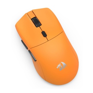 Mouse gaming wireless bluetooth si cu fir Redragon Sparda portocaliu 45K DPI ultra usor - Img 2