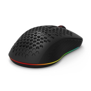 Mouse gaming wireless si bluetooth Redragon Hana RGB negru iluminare RGB - Img 4