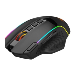 Mouse gaming wireless si cu fir Redragon Enlightment Pro negru iluminare RGB - Img 2