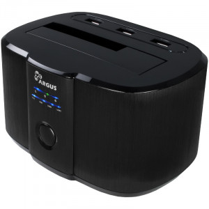 Rack extern HDD/SSD Inter-Tech Argus GD-PD05U, 2.5/3.5", Docking station si Hub USB 3.0 - Img 1