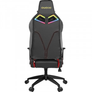 Scaun Gaming Gamdias Achilles E1 L Iluminare RGB negru-rosu, SH - Img 2