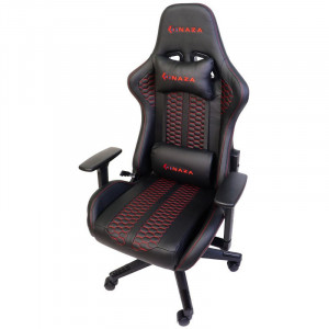 Scaun Gaming Inaza Raven Negru / Rosu - Img 5