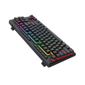 Tastatura gaming Bluetooth cu fir si wireless Redragon Shiva TKL Pro neagra iluminare RGB - Img 4