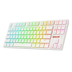 Tastatura Gaming Redragon Anubis White RGB Mecanica Brown Switch, Open Box - Img 4