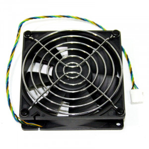 Ventilator Delta-Electronics 92mm, cu grila metalica de protectie, 12v, 0.60A, conexiune 4 pini, PWM - Img 1
