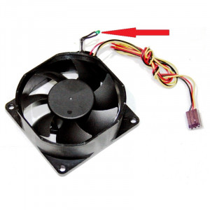 Ventilator Everflow 70mm 12v, Mufa 3 pini, Turatie controlata de senzor temperatura - Img 1