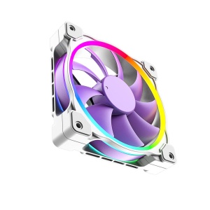 Ventilator ID-Cooling PN-21 120mm alb cu mov iluminare aRGB - Img 4