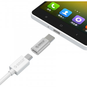 Adaptor Orico CTM1 USB 2.0 Tip-C Male - Micro USB Female Silver - Img 2