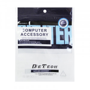 Adaptor/ Splitter DeTech Audio Jack 3.5mm tata - 2x 3.5mm mama, 12cm, Alb - Img 3