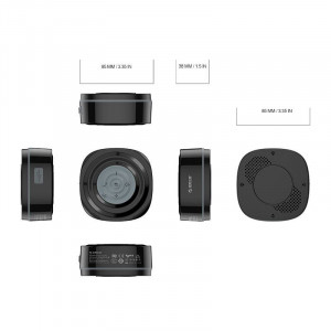 Boxa portabila Orico SoundPlus R1 Black, Bluetooth, Baterie reincarcabila - Img 3