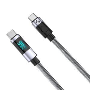 Cablu USB Orico LDC2C 100W USB Type-C - USB Type-C 2m negru cu display - Img 2