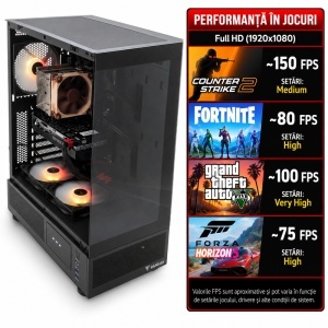 Calculator Gaming Atlas V9, Intel Core i5-10500T 2.3GHz, Gigabyte H410M HD3P, 16GB DDR4, SSD NVMe 256GB, HDD 1TB, ARKTEK GTX 1660 Ti 6GB GDDR6 - Img 2