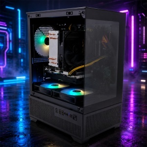 Calculator Gaming Aura V33, Intel Core i5-8400 2.8GHz, ASUS PRIME B360M-C, 16GB DDR4, SSD 256GB, HDD 500GB, RX 580 8GB GDDR5