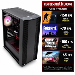 Calculator Gaming CC560 V8, Intel Core i5-10500T 2.3GHz, Gigabyte H410M HD3P, 16GB DDR4, SSD 256GB, HDD 500GB, GTX 1070 8GB GDDR5 - Img 2