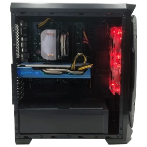 Calculator Gaming Halo V6, Intel Core i5 8500 3GHz, ASUS PRIME B360M-C, 16GB DDR4, SSD 256GB, HDD 1TB, RX 580 NITRO+ 8GB GDDR5 - Img 2