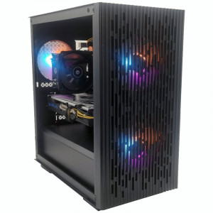 Calculator Gaming Matrexx V1, Intel Core i5 9500 3GHz, GA-H310M H, 16GB DDR4, SSD 1TB, HDD 1TB, RX 580 NITRO+ 8GB GDDR5 256-bit - Img 1