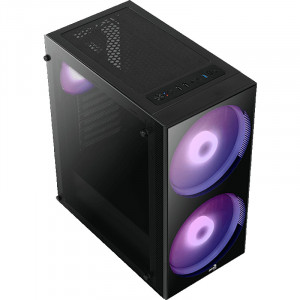 Carcasa Gaming Aerocool Python, MiddleTower, USB 3.0, Vent. 2x 200mm LED RGB - Img 2