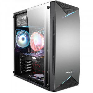 Carcasa Gaming Segotep Knight 03, USB 3.0, Panou Transparent - Img 1