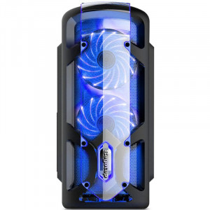 Carcasa Gaming Segotep Polar Light v3, MiniTower, USB 3.0, Iluminare LED Blue, Vent. 3x 120mm - Img 3