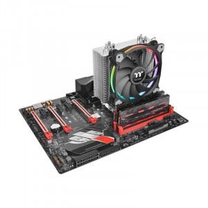Cooler CPU Gaming Thermaltake Riing Silent 12 RGB, Multi Socket, 4x Heatpipe-uri, Ventilator 120mm - Img 6