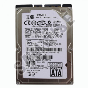 Hard disk 120GB SATA, Hitachi Travelstar, Laptop, Notebook, HTS541612J9SA00 - Img 1