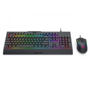 Kit tastatura si mouse Redragon S151 Gaming Essentials negru iluminare RGB - Img 2