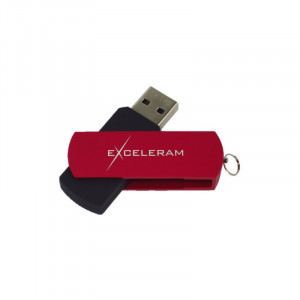 Memorie externa Exceleram P2 16GB, USB 3.1 Gen 1, Negru-Rosu - Img 1