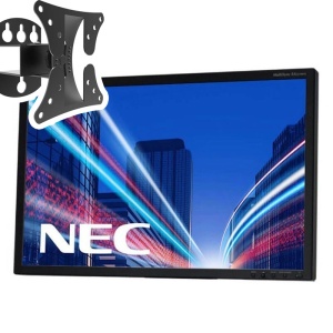 Monitor LCD 24" NEC EA241WM, fara picior, Grad A, 1920x1200, 5 ms, Suport perete inclus - Img 1