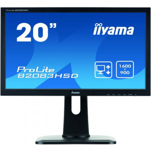 Monitor LCD IIYAMA ProLite 19.5" B2083HSD, 1600x900, 5ms, VGA, DVI, Cabluri Incluse - Img 3