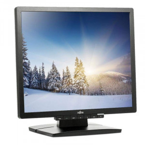 Monitor LED FUJITSU 19" E19-L, Grad A, 1280x1024, VGA, DVI, Boxe, Cabluri incluse - Img 1