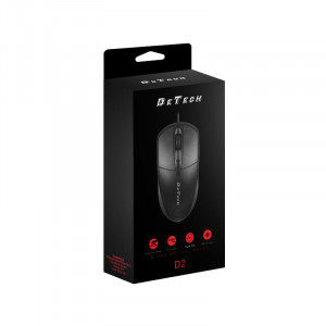 Mouse DeTech D2, Optic, Negru - Img 2