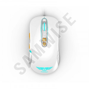 Mouse Gaming Newmen GX1-PLUS White, 4000DPI, Iluminare LED multicolora, Switch-uri Omron, Picioruse de teflon - Img 3
