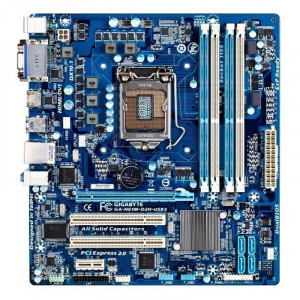 Placa de baza GIGABYTE GA-H61M-D2H-USB3, LGA1155, 4x DDR3, 4x SATA II, USB 3.0 - Img 1