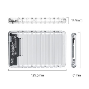Rack HDD Orico 2139U3 V1 2.5 inch transparent - Img 2