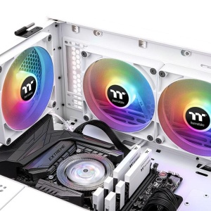 Set 2 ventilatoare Thermaltake CT120 120mm aRGB albe - Img 4