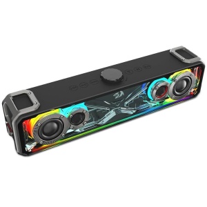 Soundbar Bluetooth Redragon Surge black iluminare RGB - Img 1