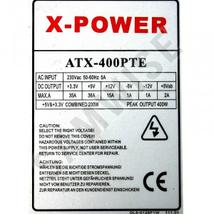Sursa 400W ATX-400PTE, MB 24-pin, 2 x SATA, 2 x Molex - Img 4