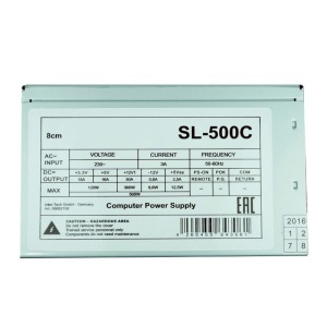 Sursa Inter-Tech SL-500C, 500 W, 80 mm, ATX, Bulk, Open Box - Img 2