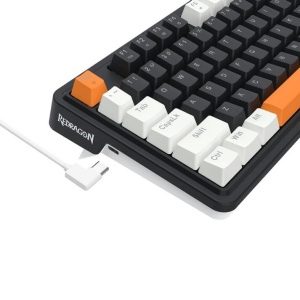 Tastatura gaming mecanica Redragon Landshaker neagra cu alb iluminare RGB - Img 4