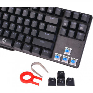 Tastatura Gaming T-Dagger Bora Mecanica ​Blue Switch, iluminare LED - Img 3