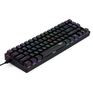 Tastatura gaming wireless si cu fir Redragon Deimos neagra iluminare RGB switch-uri rosii - Img 3
