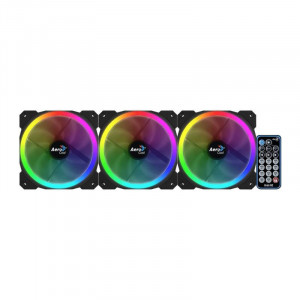 Ventilatoare Aerocool Orbit RC ARGB 3 Fan Pack, 120 mm, telecomanda - Img 7